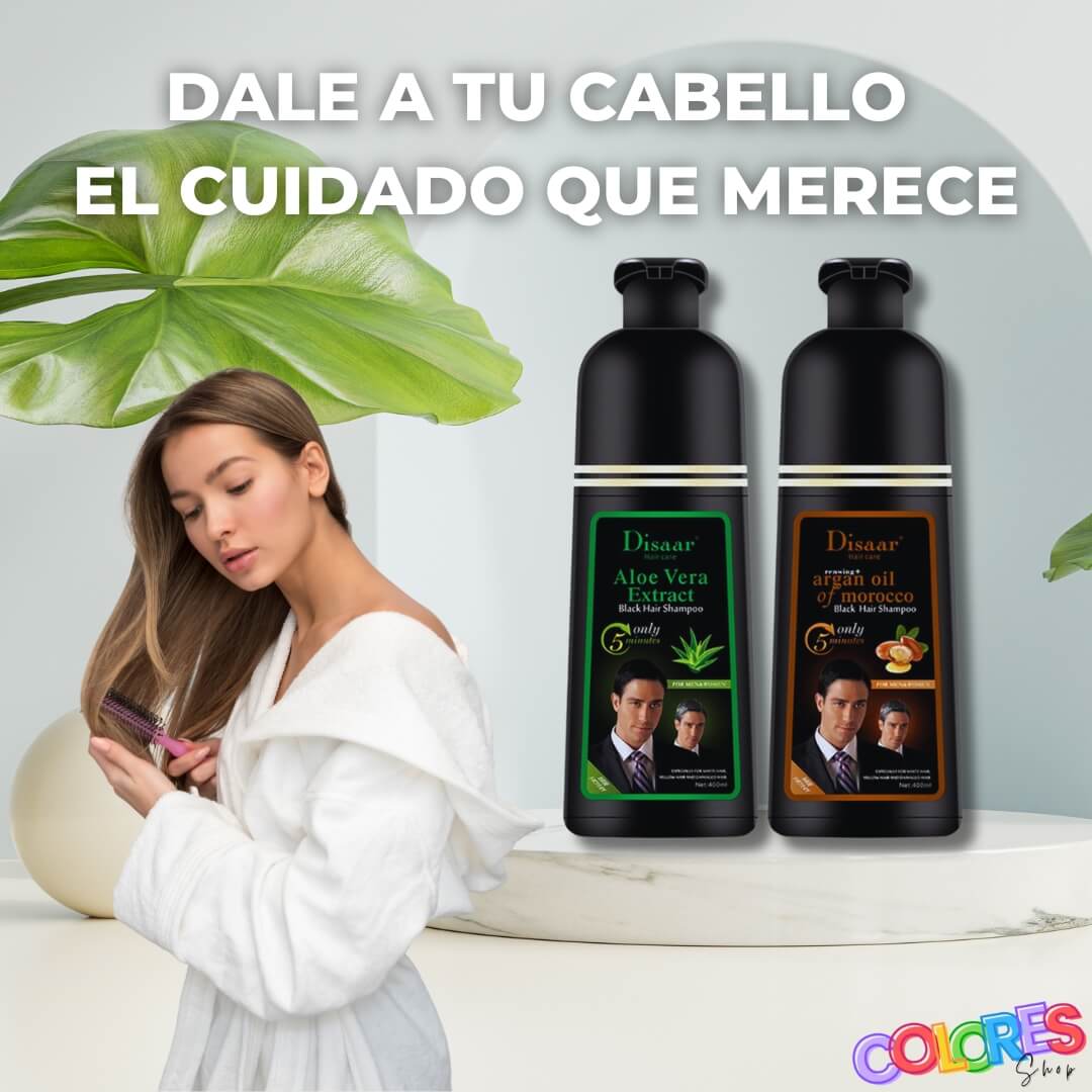 Shampoo Cubre Canas Unisex, 400ml - Cobertura Instantánea y Natural, Sin Químicos Agresivos